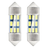 Vit LED-festoonlampa med 9 SMD 3014-dioder