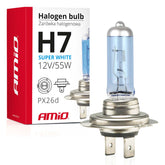 H7 Super White halogenlampa med UV-filter