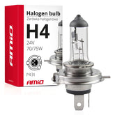 H4-halogenlampa 24 V 75/70 W med UV-filter
