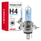 H4 Super White halogenlampa med UV-filter