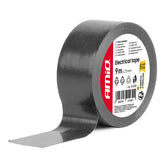 Svart tejp 25 mm x 9 m i 9-pack