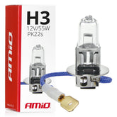Klar halogenlampa H3 12 V 55 W för dimljus