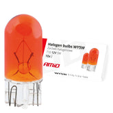 10 orangefärgade WY5W T10 halogenlampor 5 W 12 V