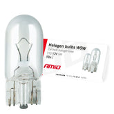 W5W T10 halogenlampor 12 V, 10 st.