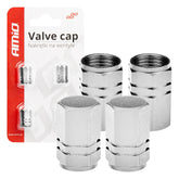 Silverfärgade ventilhattar i aluminium