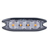 LED-varningslampa med 4 LED, sedd framifrån