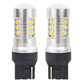 LED-lampa CANBUS T20 7440 WY21W med bärnstensfärgat ljus