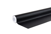 Mat sort 3D carbonfolie med carbonstruktur