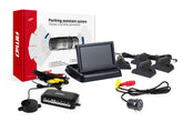 Parkeringssystem med 4,3 tommer TFT-display og fire sensorer