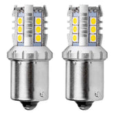 LED-lampor med BA15S-/P21W-sockel och vitt 6000K-ljus