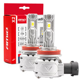 LED-lampor H8 H9 H11 H16 med aktiv kylning