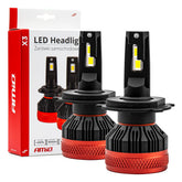 LED-strålkastarlampor H4/H19 X3
