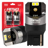 LED-lampa 7440 W21W med vitt ljus och CANBUS