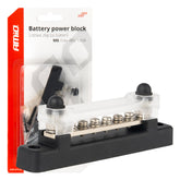 Minusfordeler 12-48 V 150 A med seks M6-skruer