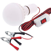 LED arbetslampa 12V med krokodilklämmor från CARMOTION