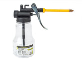 Transparent oljekanna 270 ml med precisionsdispenser och styvt rör