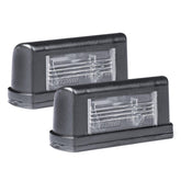 Vita registreringsskyltlampor i 2-pack.