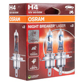 Osram H4 NIGHT BREAKER LASER halogenlampa 12V 60/55W