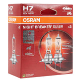 Osram H7 NIGHT BREAKER SILVER halogenlampor, 2 st.