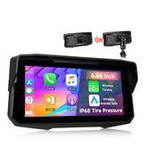 6,86” motorcykelskärm med CarPlay, Android Auto, AirPlay och TPMS