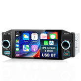 1-DIN bilradio 5" med Apple CarPlay & Android Auto (Trådlös) – Bluetooth, FM, USB