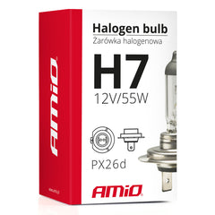 H7-halogenlampa med PX26d-sockel och UV-filter