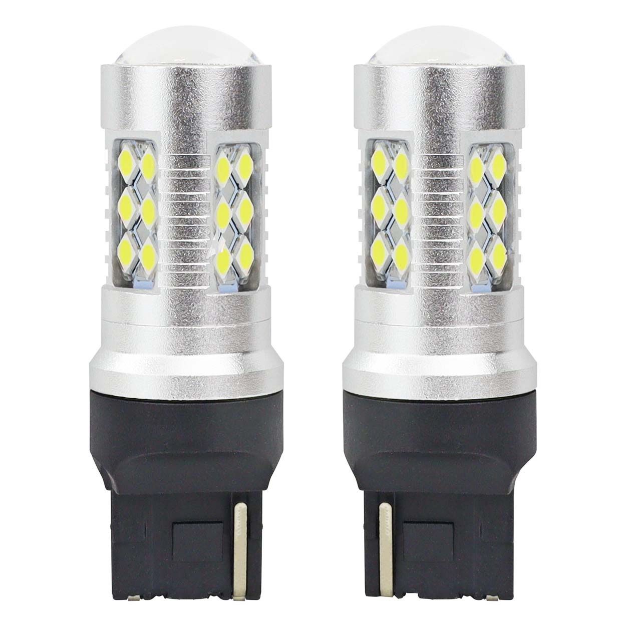 Vit LED-lampa T20 7440 W21W med CANBUS