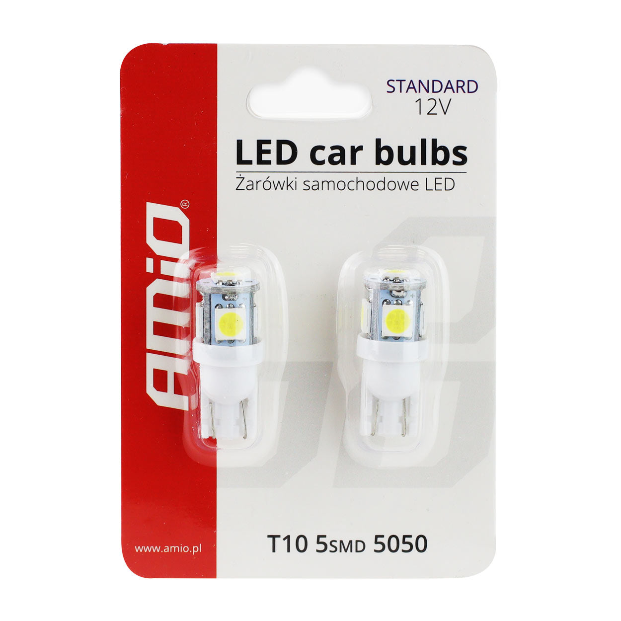 LED-lampa T10 W5W med SMD 5050-teknik