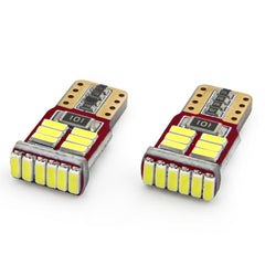 LED-lampor W5W T10 med mått på 23 x 12 mm