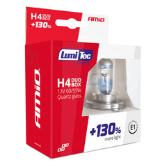 Paket med två H4-halogenlampor LumiTec Limited