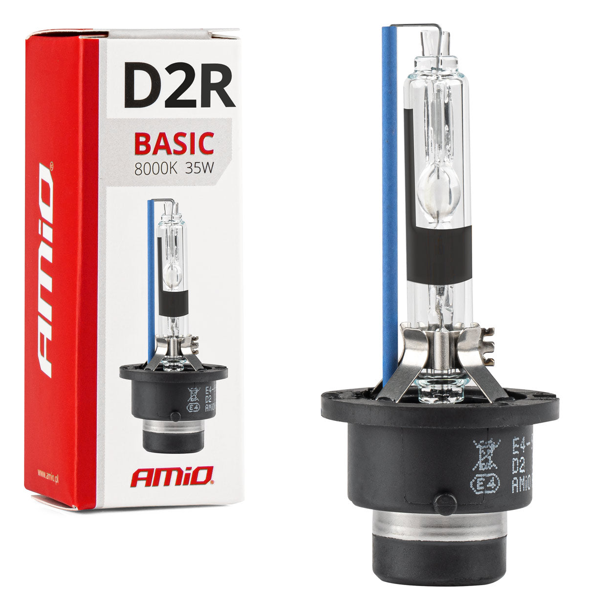 D2R-xenonlampa på 35 W med 8000 K ljusfärg