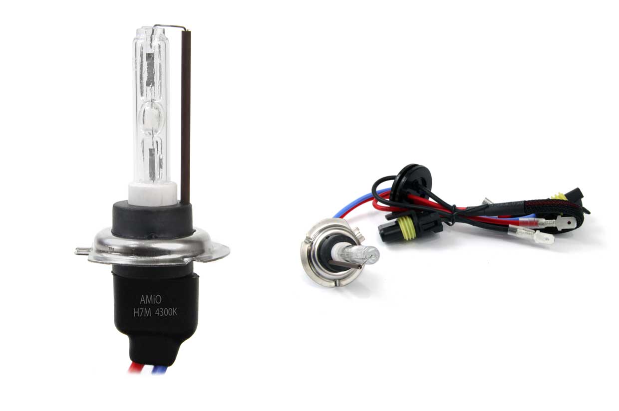 H7-xenonlampa med metallbas och 4300K ljus
