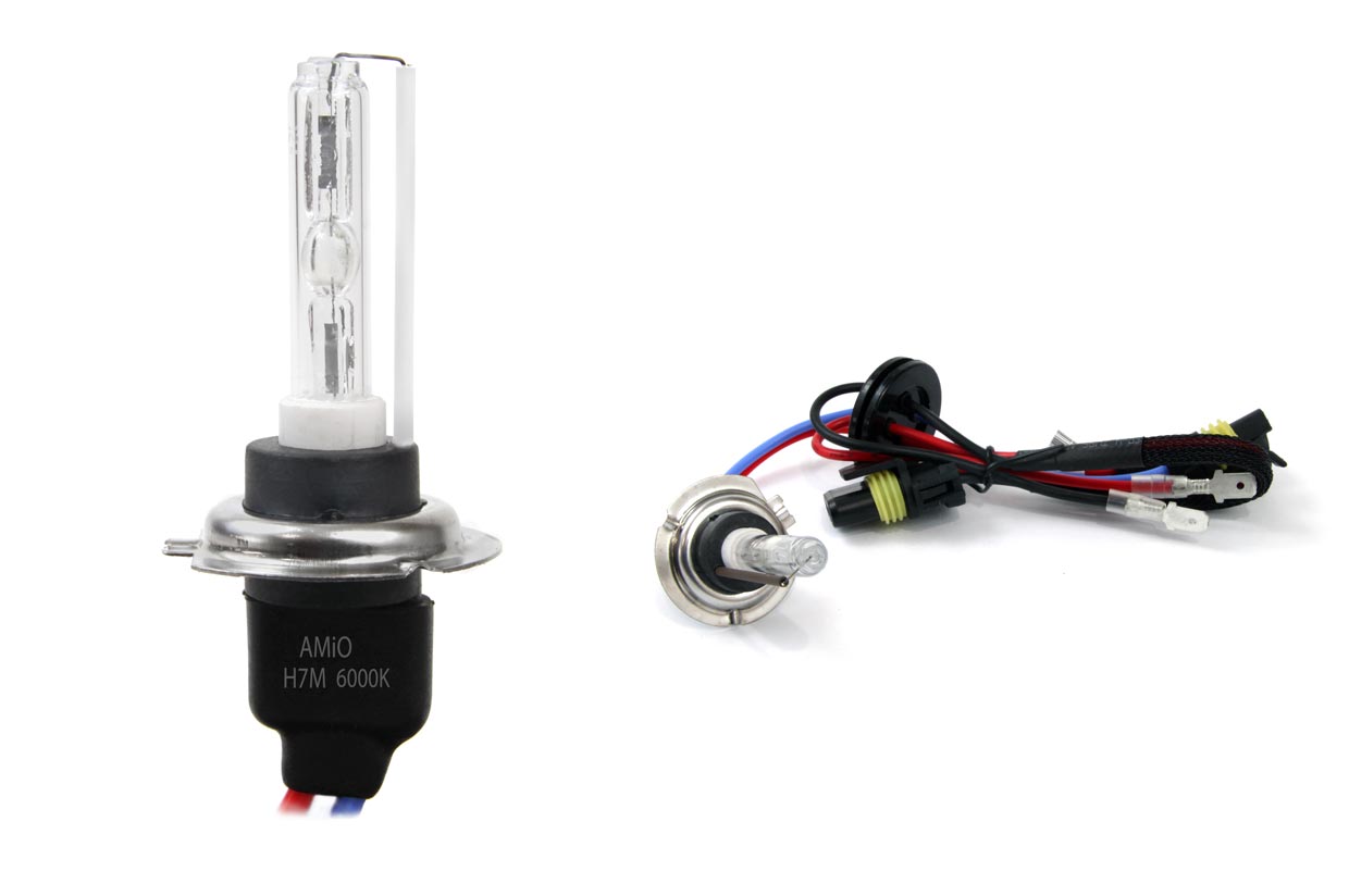Xenonlampa H7 med 6000K ljusfärg och metallsockel