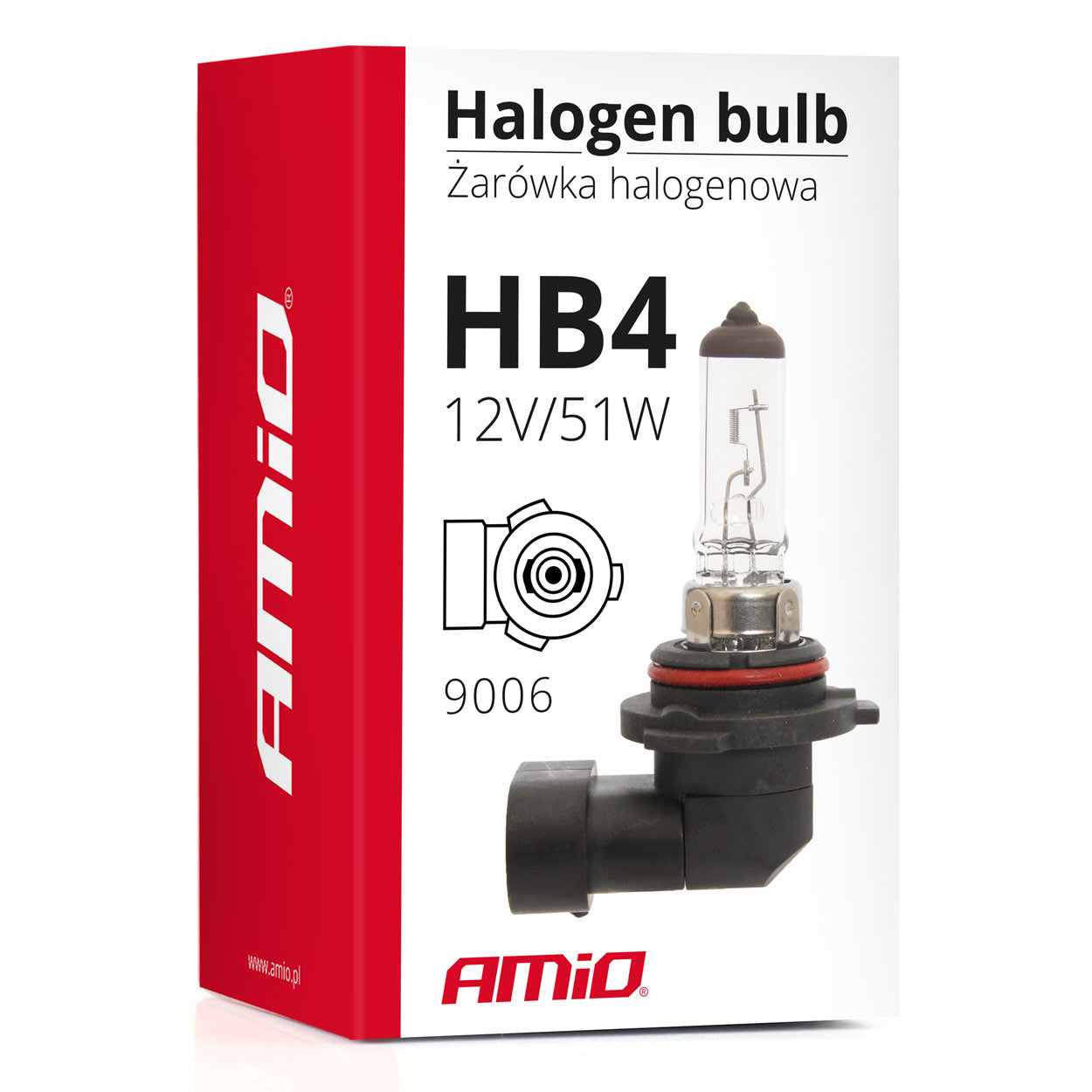 Halogenlampa HB4 9006 för helljus och halvljus