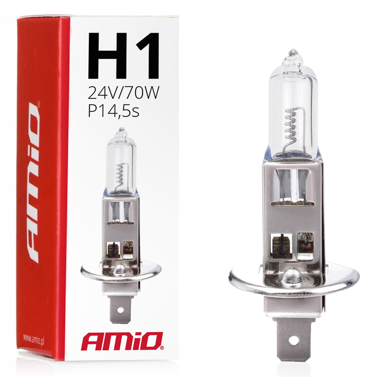 Klar H1-halogenlampa 24 V 70 W