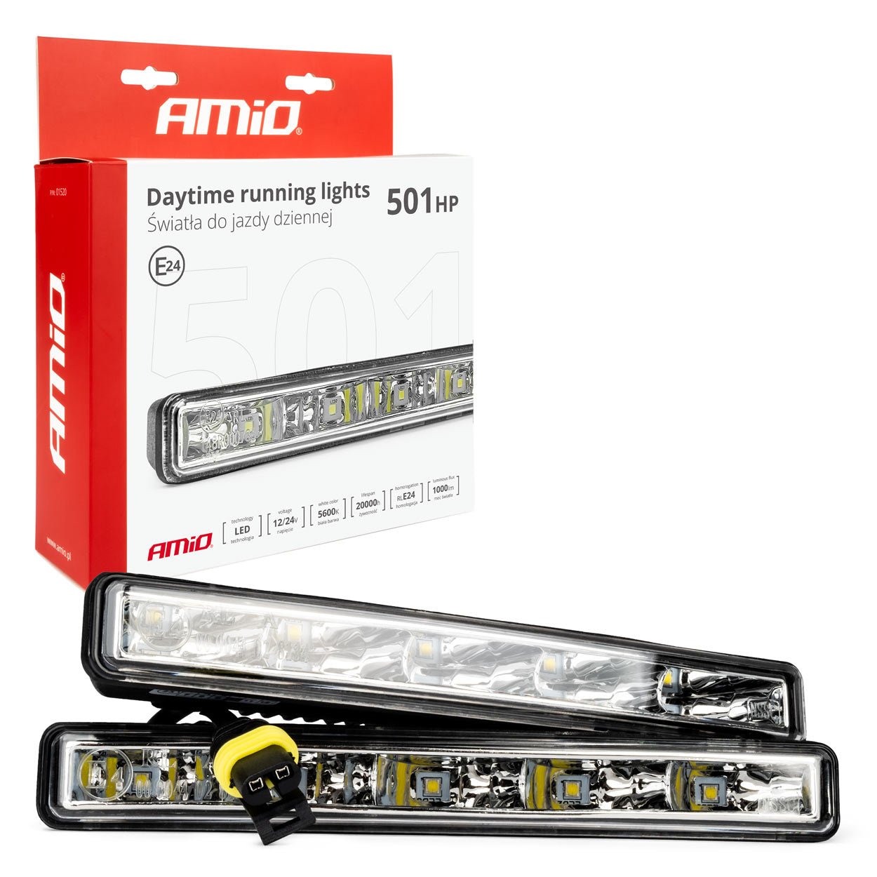 DRL 501HP varselljus med 5 SMD-dioder