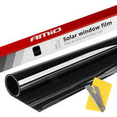 Mörk svart solfilm 75 x 300 cm med 15 % ljusinsläpp
