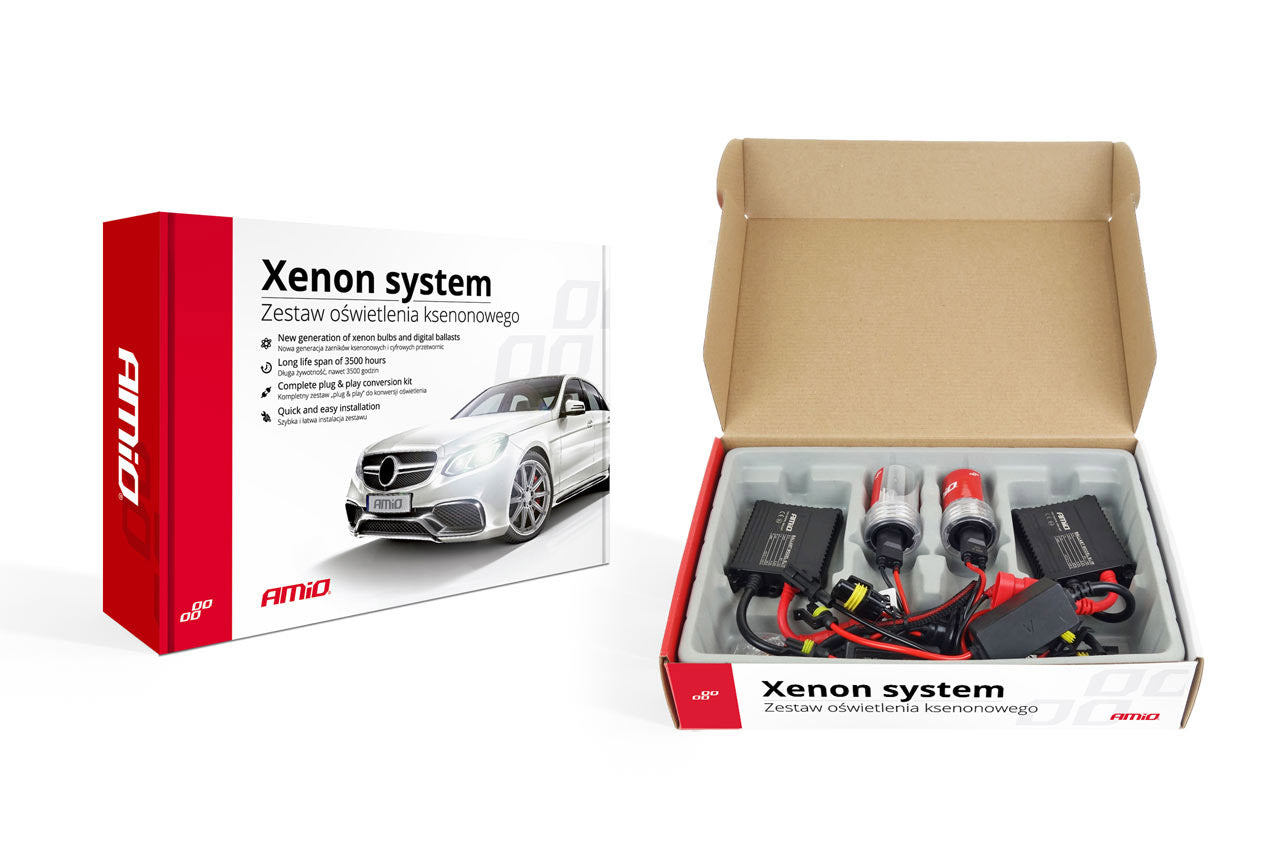 Slim xenonkit med H8 H9 H11 xenonlampor och ballast