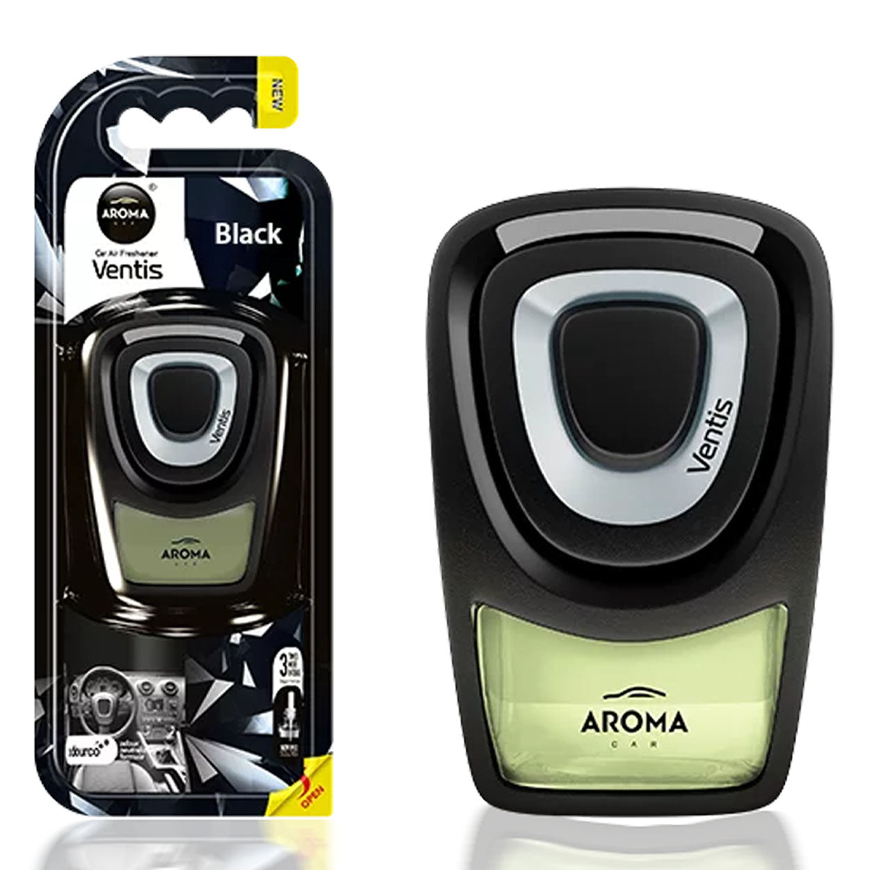 Aroma Car Ventis Black luftfräschare för bilens ventilationsgaller