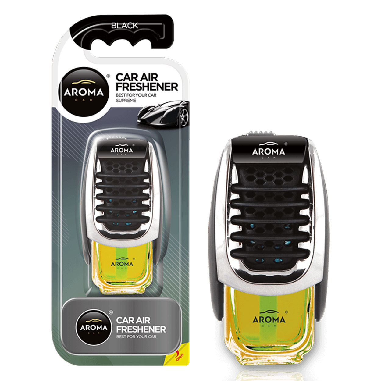 Aroma Car Supreme Black luftfräschare för bilens ventilationsgaller