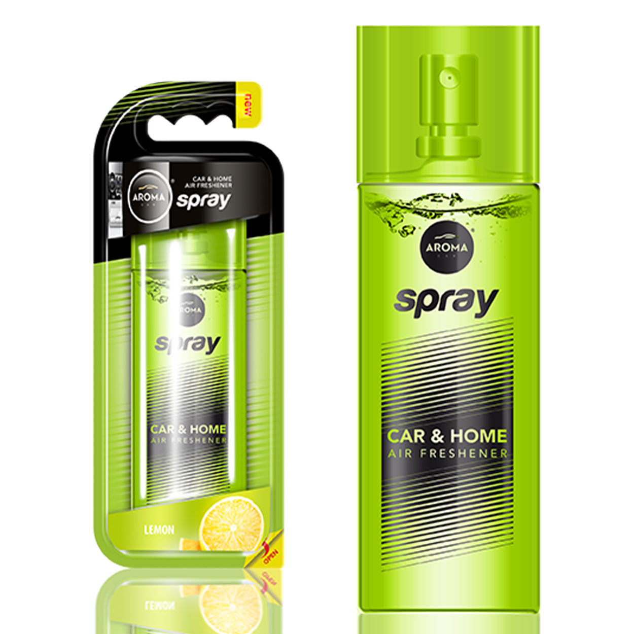 Aroma Car bildoftspray med citrondoft i 50 ml glasflaska