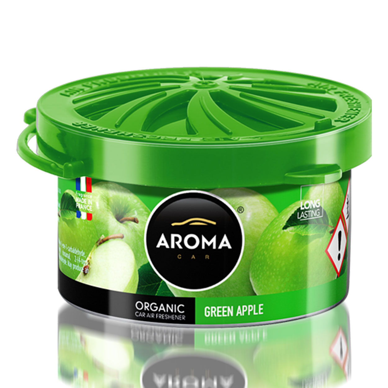 Aroma Organic Green Apple billuft i aluminiumdosa