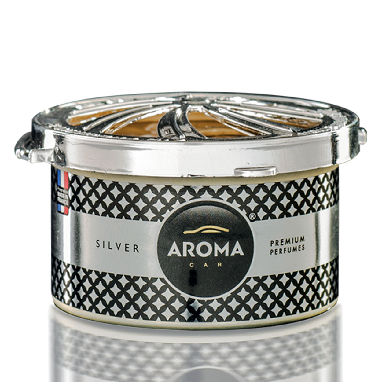 Aroma Car Prestige Organic Silver luftfräschare i burk