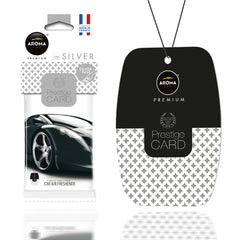 Aroma Prestige Card Silver hängande luftfräschare för bil
