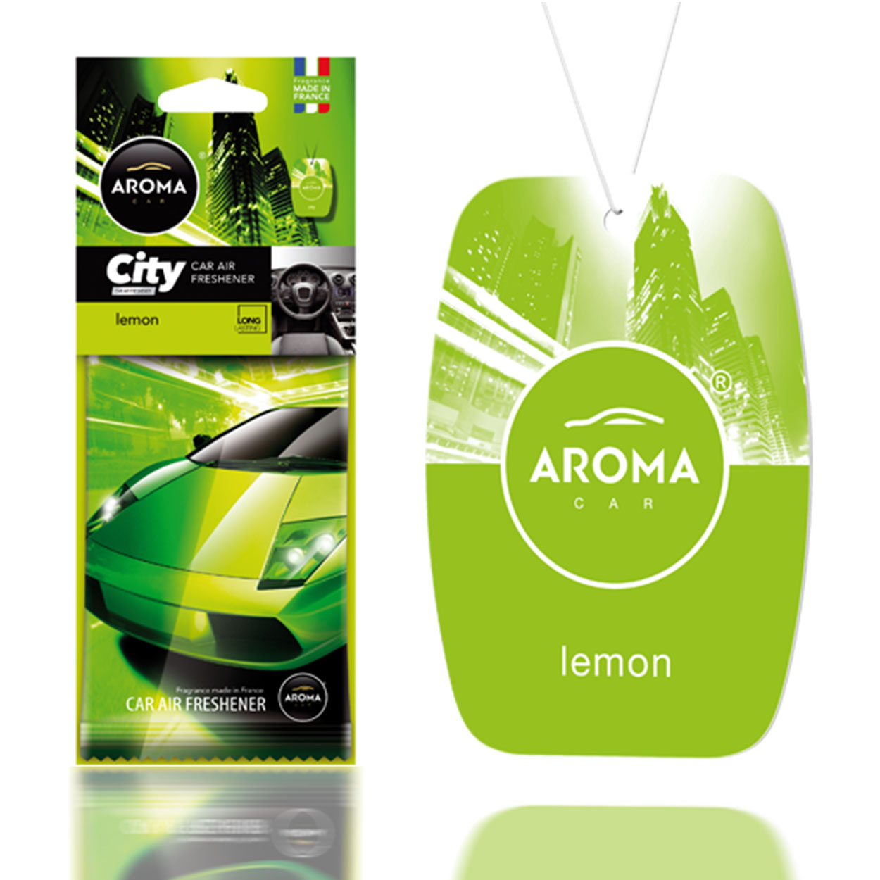 AROMA CAR CITY CARD Lemon bildoft
