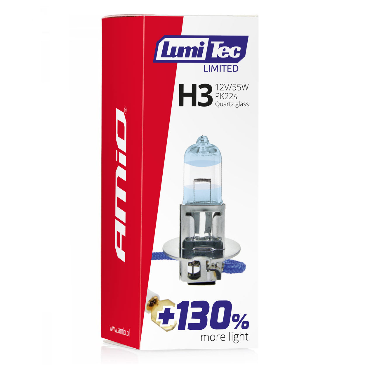 LumiTec LIMITED halogenlampa H3 med förpackning