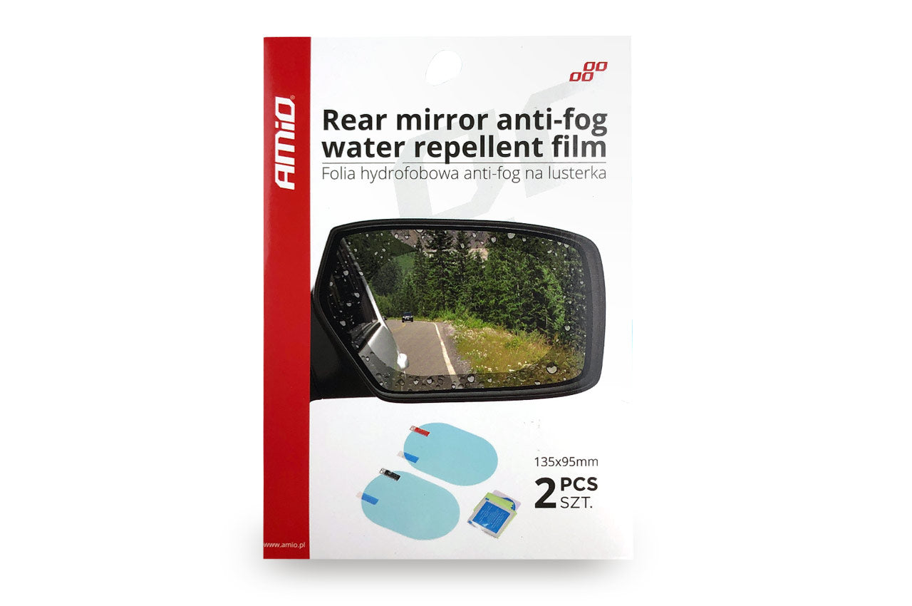 Montering av antidimfilm på bilspegel