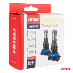 Set med två HP24W LED-lampor