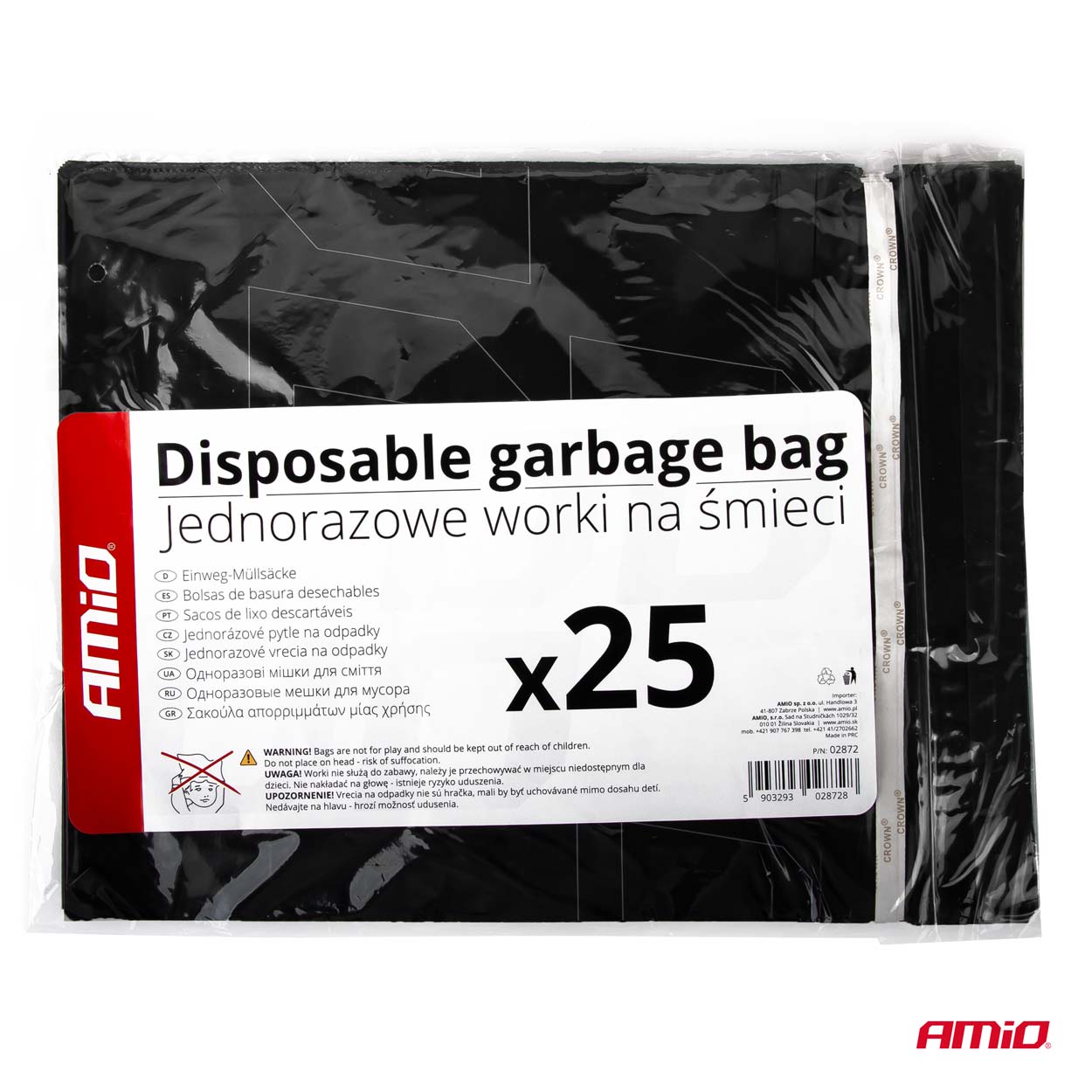 Engangsaffaldsposer til bil i PE-plast