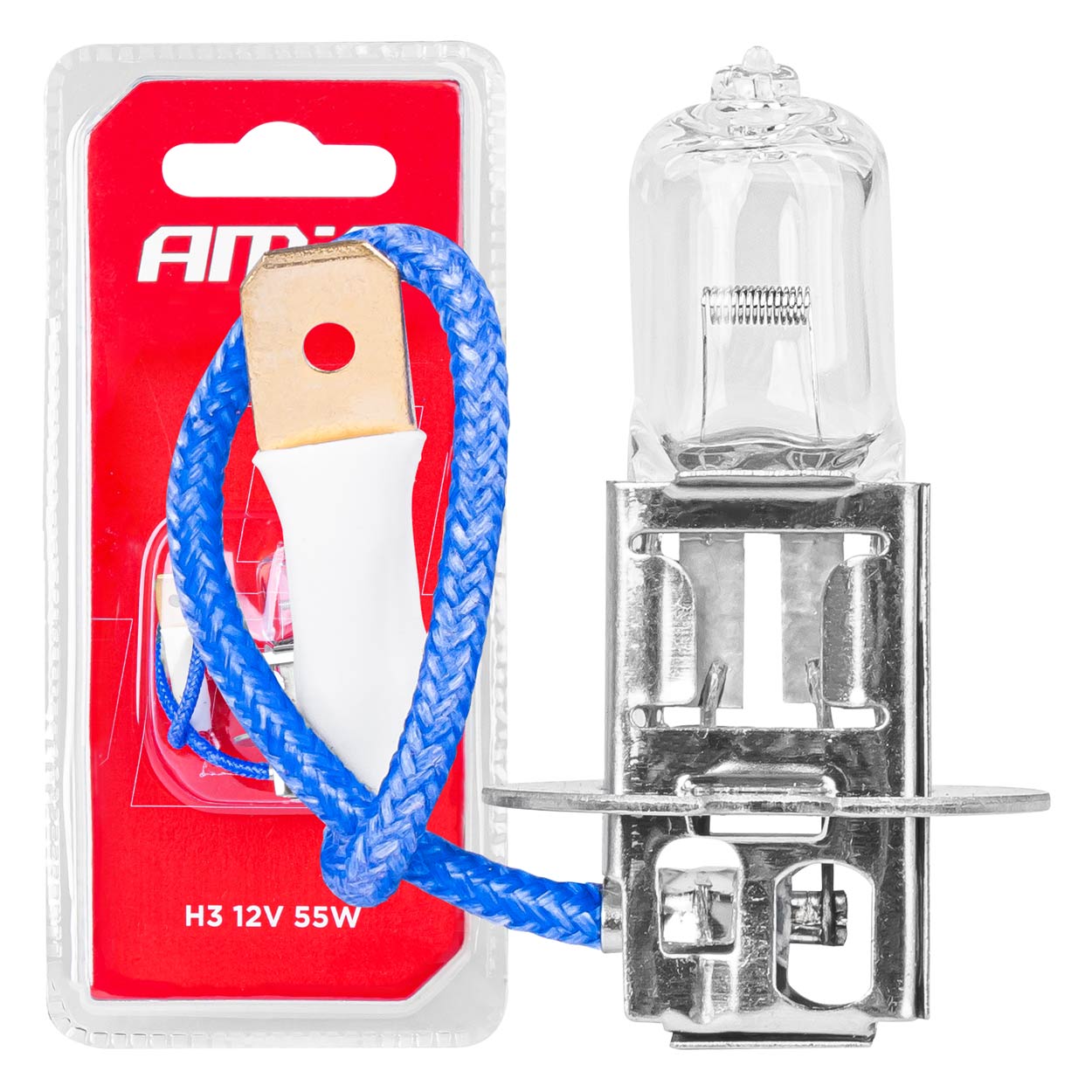 Halogenpære H3 12 V 55 W med UV-filter